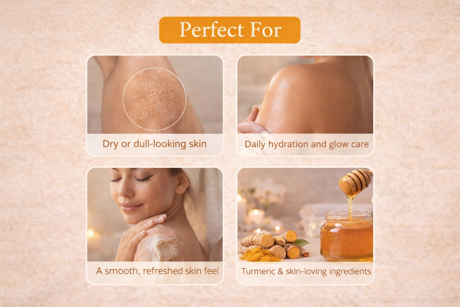 SereneAura Turmeric Brightening Body Lotion-Hydrating & Glow-Enhancing