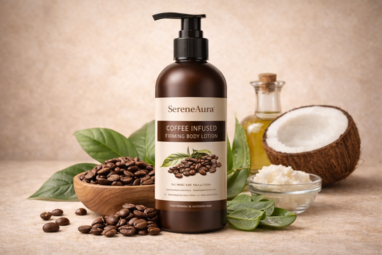 SereneAura Coffee Infused Firming Body Lotion